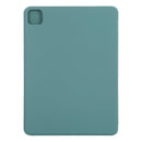 For iPad Pro 12.9 inch(2020) Horizontal Flip Ultra-thin Double-sided Clip Non-buckle Magnetic PU Leather Tablet Case With Three-folding Holder & Sleep / Wake-up Function(Green)