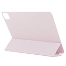 For iPad Pro 12.9 inch(2020) Horizontal Flip Ultra-thin Double-sided Clip Non-buckle Magnetic PU Leather Tablet Case With Three-folding Holder & Sleep / Wake-up Function(Pink)