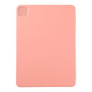 For iPad Pro 12.9 inch(2020) Horizontal Flip Ultra-thin Double-sided Clip Non-buckle Magnetic PU Leather Tablet Case With Three-folding Holder & Sleep / Wake-up Function(Orange)