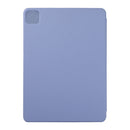 For iPad Pro 12.9 inch(2020) Horizontal Flip Ultra-thin Double-sided Clip Non-buckle Magnetic PU Leather Tablet Case With Three-folding Holder & Sleep / Wake-up Function(Purple)