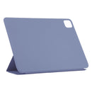 For iPad Pro 12.9 inch(2020) Horizontal Flip Ultra-thin Double-sided Clip Non-buckle Magnetic PU Leather Tablet Case With Three-folding Holder & Sleep / Wake-up Function(Purple)