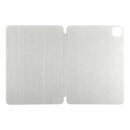 For iPad Pro 12.9 inch(2020) Horizontal Flip Ultra-thin Double-sided Clip Non-buckle Magnetic PU Leather Tablet Case With Three-folding Holder & Sleep / Wake-up Function(Grey)