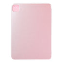 For iPad Pro 12.9 inch(2020) Horizontal Flip Ultra-thin Double-sided Clip Non-buckle Magnetic PU Leather Tablet Case With Three-folding Holder & Sleep / Wake-up Function(Rose Gold)
