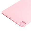 For iPad Pro 12.9 inch(2020) Horizontal Flip Ultra-thin Double-sided Clip Non-buckle Magnetic PU Leather Tablet Case With Three-folding Holder & Sleep / Wake-up Function(Rose Gold)