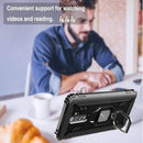 For OPPO Realme X2 Pro / Reno Ace Carbon Fiber Protective Case with 360 Degree Rotating Ring Holder(Black)