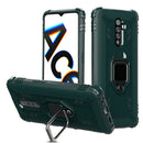 For OPPO Realme X2 Pro / Reno Ace Carbon Fiber Protective Case with 360 Degree Rotating Ring Holder(Green)