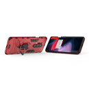 For OnePlus 8 Pro PC + TPU Anti-fall Protective Case with Ring Holder(Red)