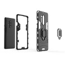 For OnePlus 8 Pro PC + TPU Anti-fall Protective Case with Ring Holder(Blue)