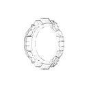 For Huami Amazfit T-Rex A1918 Tyrannosaurus TPU Watch Case(Transparent White)