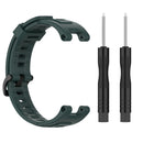 For Huami Amazfit T-Rex A1918 Tyrannosaurus Silicone Watch Band(Olive Green)