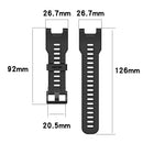 For Huami Amazfit T-Rex A1918 Tyrannosaurus Silicone Watch Band(Black)