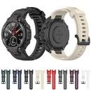 For Huami Amazfit T-Rex A1918 Tyrannosaurus Silicone Watch Band(White)