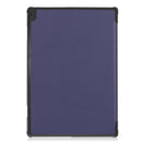 For Lenovo M10 FHD REL TB-X605FC Custer Pattern Pure Color Horizontal Flip Leather Case with Three-folding Holder & Wake-up / Sleep Function(Dark Blue)