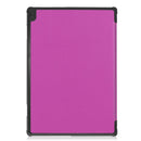 For Lenovo M10 FHD REL TB-X605FC Custer Pattern Pure Color Horizontal Flip Leather Case with Three-folding Holder & Wake-up / Sleep Function(Purple)