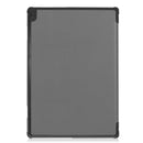 For Lenovo M10 FHD REL TB-X605FC Custer Pattern Pure Color Horizontal Flip Leather Case with Three-folding Holder & Wake-up / Sleep Function(Grey)