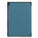 For Lenovo M10 FHD REL TB-X605FC Custer Pattern Pure Color Horizontal Flip Leather Case with Three-folding Holder & Wake-up / Sleep Function(Green)