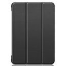 For Kindle Fire HD 8 (2020) Custer Pattern Pure Color Horizontal Flip Leather Case with Three-folding Holder & Wake-up / Sleep Function(Black)