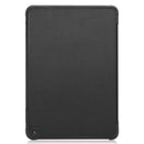 For Kindle Fire HD 8 (2020) Custer Pattern Pure Color Horizontal Flip Leather Case with Three-folding Holder & Wake-up / Sleep Function(Black)