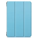For Kindle Fire HD 8 (2020) Custer Pattern Pure Color Horizontal Flip Leather Case with Three-folding Holder & Wake-up / Sleep Function(Blue Sky)
