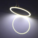100mm 4W USB Angel Eyes Circles Car Headlight White Light COB LED Lights for Vehicles, Line Length: 95cm(White Light)
