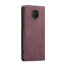 For Xiaomi Redmi Note 9 Pro/Note 9 Pro Max/Note 9s CaseMe 013 Multifunctional Horizontal Flip Leather Case, with Card Slot & Holder & Wallet(Wine Red)