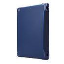 For iPad 10.2 2021 / 2020 / 2019 Airbag Deformation Horizontal Flip Leather Case with Holder & Pen Holder(Dark Blue)