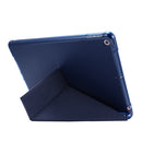 For iPad 10.2 2021 / 2020 / 2019 Airbag Deformation Horizontal Flip Leather Case with Holder & Pen Holder(Dark Blue)