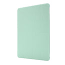 For iPad 10.2 2021 / 2020 / 2019 Airbag Deformation Horizontal Flip Leather Case with Holder & Pen Holder(Mint Green)