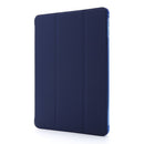 For iPad Mini 4 Airbag Horizontal Flip Leather Case with Three-fold Holder (Dark Blue)