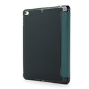 For iPad Mini 4 Airbag Horizontal Flip Leather Case with Three-fold Holder (Dark Green)