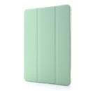 For iPad Mini 4 Airbag Horizontal Flip Leather Case with Three-fold Holder(Mint Green)