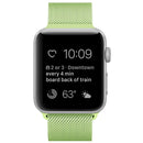 For Apple Watch Series 7 41mm / 6 & SE & 5 & 4 40mm / 3 & 2 & 1 38mm Milanese Loop Magnetic Stainless Steel Watch Band(Mint Green)