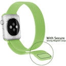 For Apple Watch Series 7 41mm / 6 & SE & 5 & 4 40mm / 3 & 2 & 1 38mm Milanese Loop Magnetic Stainless Steel Watch Band(Mint Green)