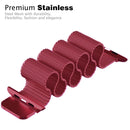 For Apple Watch Series 7 41mm / 6 & SE & 5 & 4 40mm / 3 & 2 & 1 38mm Milanese Loop Magnetic Stainless Steel Watch Band(Tea Red)