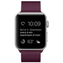 For Apple Watch Series 7 41mm / 6 & SE & 5 & 4 40mm / 3 & 2 & 1 38mm Milanese Loop Magnetic Stainless Steel Watch Band(Wine Red)