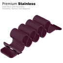 For Apple Watch Series 7 41mm / 6 & SE & 5 & 4 40mm / 3 & 2 & 1 38mm Milanese Loop Magnetic Stainless Steel Watch Band(Wine Red)