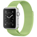 For Apple Watch Series 7 45mm / 6 & SE & 5 & 4 44mm / 3 & 2 & 1 42mm Milanese Loop Magnetic Stainless Steel Watch Band(Mint Green)