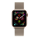 For Apple Watch Series 7 45mm / 6 & SE & 5 & 4 44mm / 3 & 2 & 1 42mm Milanese Loop Magnetic Stainless Steel Watch Band(Vintage Gold)