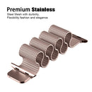 For Apple Watch Series 7 45mm / 6 & SE & 5 & 4 44mm / 3 & 2 & 1 42mm Milanese Loop Magnetic Stainless Steel Watch Band(Vintage Gold)
