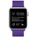 For Apple Watch Series 7 45mm / 6 & SE & 5 & 4 44mm / 3 & 2 & 1 42mm Milanese Loop Magnetic Stainless Steel Watch Band(Bright Purple)