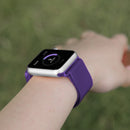 For Apple Watch Series 7 45mm / 6 & SE & 5 & 4 44mm / 3 & 2 & 1 42mm Milanese Loop Magnetic Stainless Steel Watch Band(Bright Purple)