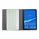 DY-M10P For Lenovo Smart Tab M10 HPD Plus TB-X606F 10.3 inch 2 in 1 Removable Magnetic ABS Bluetooth Keyboard + Protective Leather Tablet Case with Stand & Sleep / Wake-up & Pen Holder(Gold)