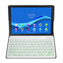 DY-M10P For Lenovo Smart Tab M10 HPD Plus TB-X606F 10.3 inch 2 in 1 Removable Magnetic ABS Bluetooth Keyboard + Protective Leather Tablet Case with Stand & Sleep / Wake-up & Pen Holder(Rose Gold)