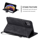 For iPhone XS / X Skin Feel Splicing Horizontal Flip Leather Case with Holder & Card Slots & Wallet & Photo Frame(Black)
