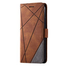 For iPhone XS / X Skin Feel Splicing Horizontal Flip Leather Case with Holder & Card Slots & Wallet & Photo Frame(Brown)