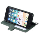 For iPhone SE 2022 / SE 2020 / 8 / 7 Skin Feel Splicing Horizontal Flip Leather Case with Holder & Card Slots & Wallet & Photo Frame(Green)