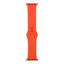 For Apple Watch Series 7 41mm / 6 & SE & 5 & 4 40mm / 3 & 2 & 1 38mm Silicone Watch Band, Long Section (Men)(Citrus Color)