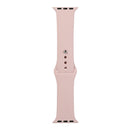 For Apple Watch Series 7 41mm / 6 & SE & 5 & 4 40mm / 3 & 2 & 1 38mm Silicone Watch Band, Long Section (Men)(Sand Pink)