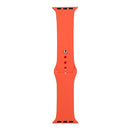 For Apple Watch Series 7 41mm / 6 & SE & 5 & 4 40mm / 3 & 2 & 1 38mm Silicone Watch Band, Short Section (female)(Apricot Orange)