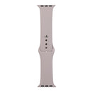 For Apple Watch Series 7 41mm / 6 & SE & 5 & 4 40mm / 3 & 2 & 1 38mm Silicone Watch Band, Short Section (female)(Lavender Purple)